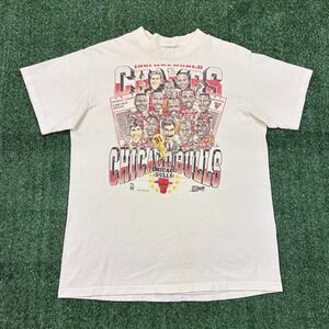 Vintage 90s Salem Sportswear Chicago Bulls 1991 NBA World Champions T-shirt